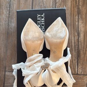 badgley mischka blaze satin bow stiletto heels